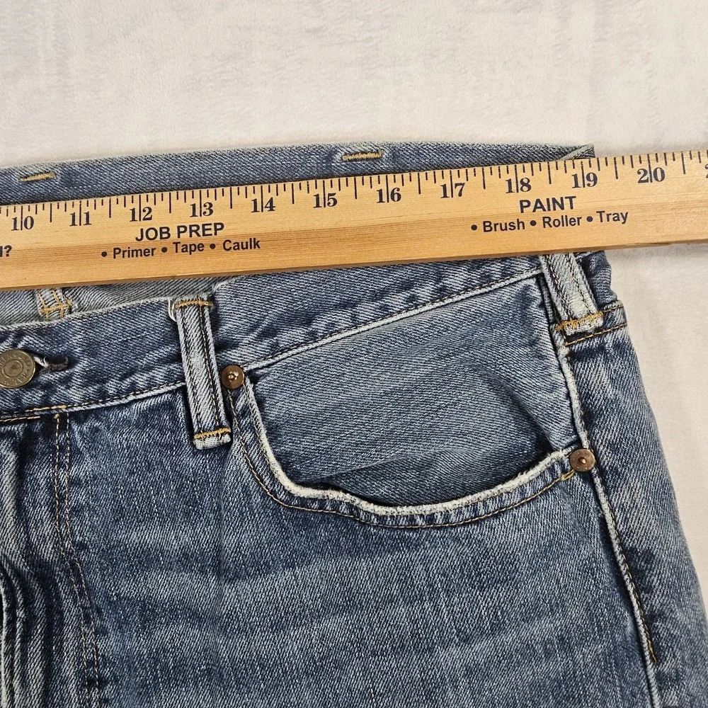 Polo Ralph Lauren Authentic Dungaree Jeans Men's 38x34 Straight Leg Blue Denim